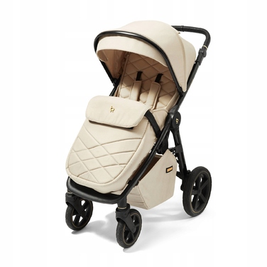 Дитячий прогулянковий візок 4BABY Xplode, алюмінієвий, у відтінках коричневого та бежевого