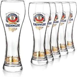 Набір келихів для пива ERDINGER 6 шт 0,5 л прозорі