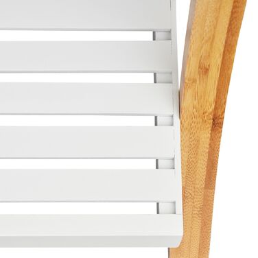 Підставка для рушників Relaxdays з бамбука, натуральний колір/білий