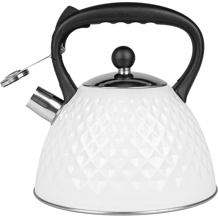 Чайник електричний Induktion 3L з автоматичним свистком - нержавіюча сталь, для індукційних, газових та електричних плит