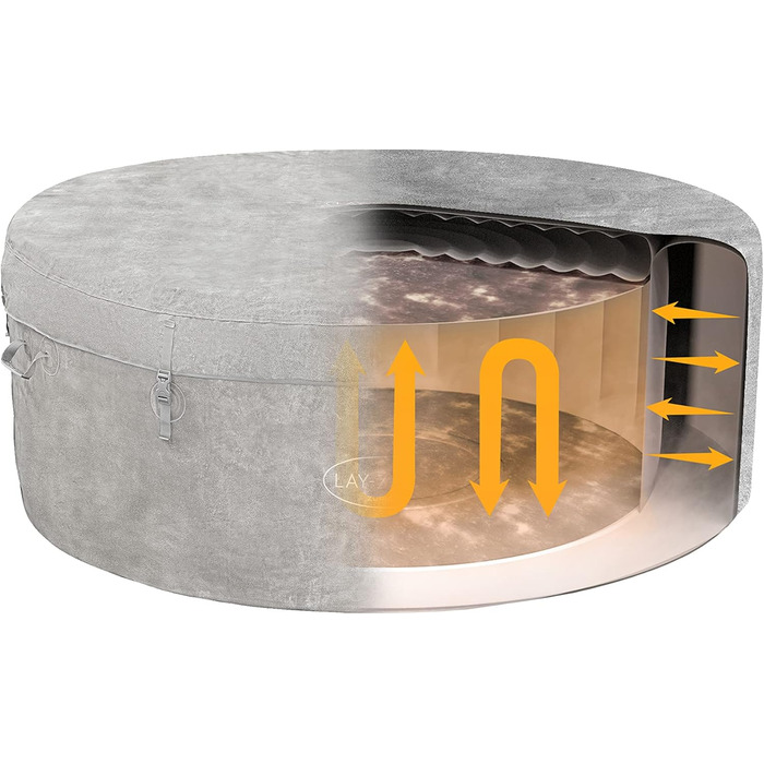 Надувний спа-басейн Bestway Lay-Z-Spa Miami AirJet з гідромасажем, для 2-4 осіб, 180 x 66 см