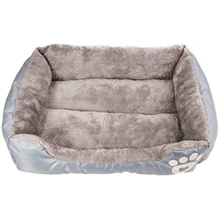 Трешбутік волохата кругла плюшева собака заспокійлива кішку Супер м'яке ліжко для пончиків, нековзне дно, можна прати в пральній машині - великий (80 см х 80 см х 20 см) - вугільно-сірий