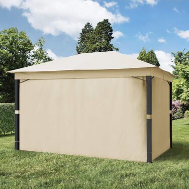Павільйон садовий TOOLPORT 3x4 м ALU Premium, шампань, водонепроникний дах 220 г/м²
