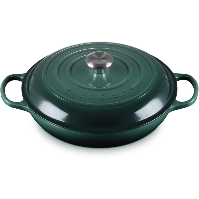 Le Creuset Signature Чавунний горщик Gourmet, Ø 3,5 л, для всіх плит, включно з індукцією, 5,555 кг, Колір: Офенрот