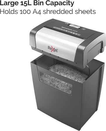 Шредер Rexel Momentum X308-2104570EU: 8 листів, 8 штук