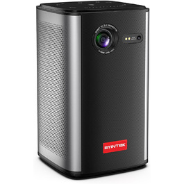 BYINTEK P70 Mini 3D проектор: портативний LED проектор з Wi-Fi, Android 9.0, підтримка 1080P/4K, акумулятор, сумка та штатив (сірий)