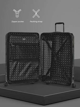 Візок REDOLZ Hard Shell 67см Легкий поліпропілен 4-Дві котушки та TSA (Essentials 10)