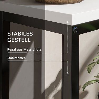 Outsunny Plant Stand Сталевий стелаж для квітів 4 яруси для саду балкон 34x34x70см білий