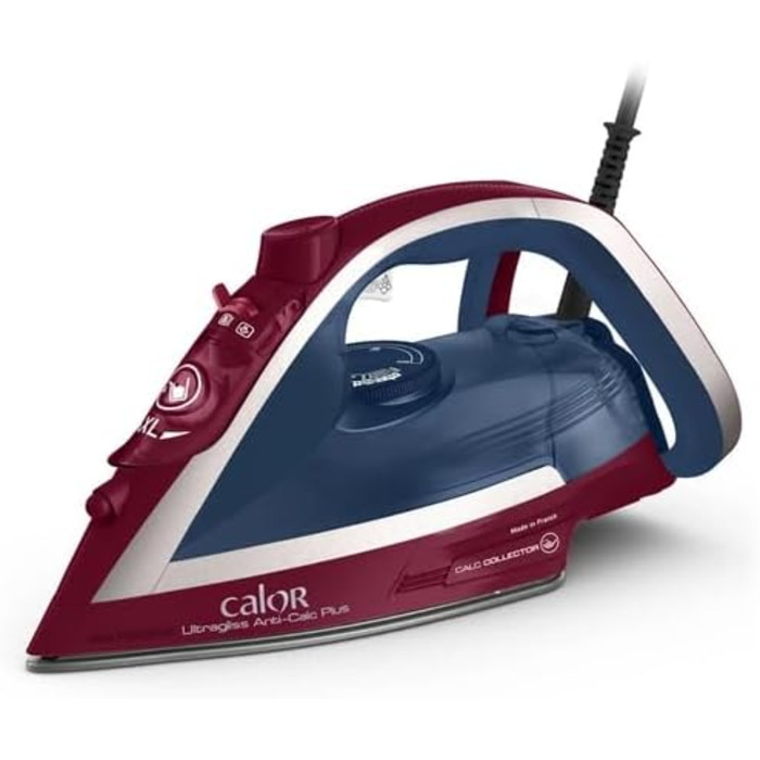 Праска з парою Calor Ultragliss Anti-Calc Plus FV6834C0, 2800 Вт, блакитний та фіолетовий