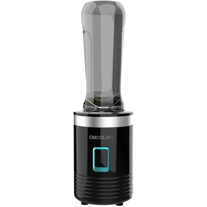 Блендер портативний Cecotec Power Titanium 300 EasyGo, 350W, з дробленням льоду, 4 леза з титановим покриттям, 2 пляшки, 2 кришки