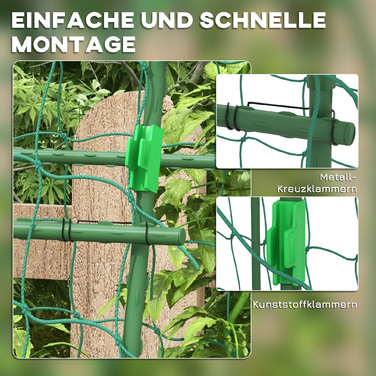 Великий арковий каркас для підтримки сітки, захист від птахів, легка установка, метал, 144 x 167 x 206 см