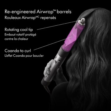 Стайлер Dyson Airwrap Complete для всіх типів волосся, фуксія, звичайний розмір, 310731-01