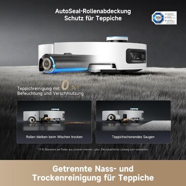 Робот-пилосос Dreame Aqua10 Ultra: миття та сухе прибирання, 30000Pa, 8 см, самоочищення, автоматичне спустошення, голосове керування