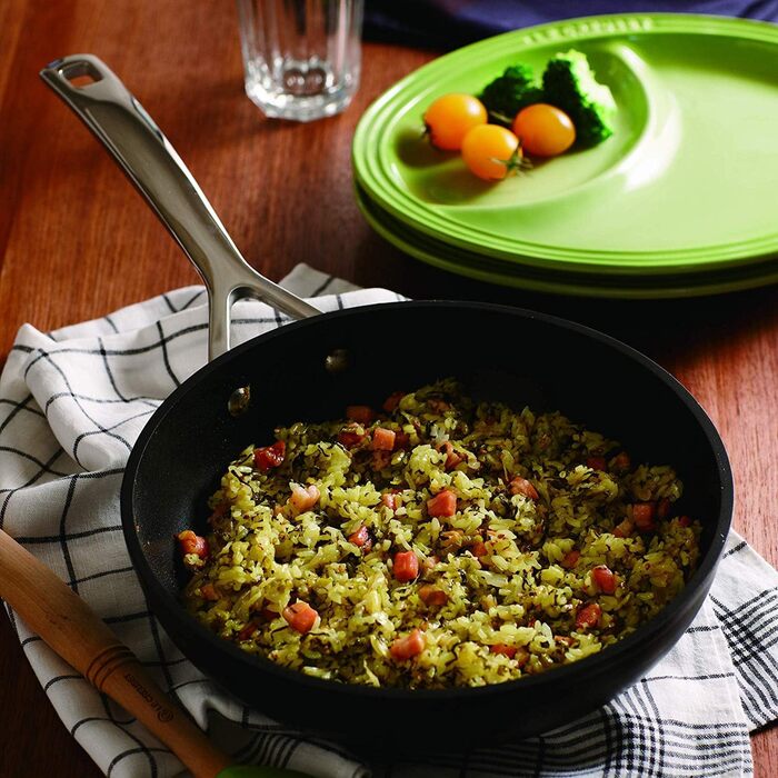 Сковорода LE CREUSET з антипригарним покриттям, 24 см, для всіх плит (індукція), антрацит/срібло