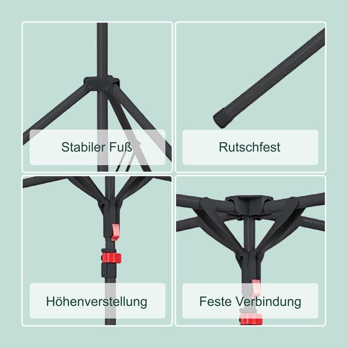 Підставка для білизни Relaxdays, розкладна