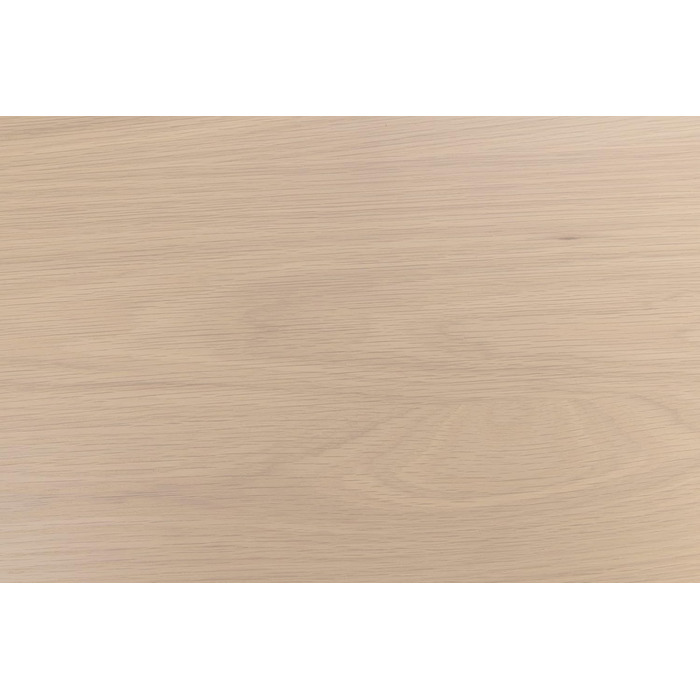 AC Design висувний обідній стіл Monty для 6 осіб, прямокутна стільниця, білий дуб, круглі ніжки, кухонний стіл, 160 x 75 x 90 см