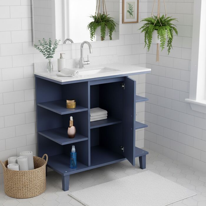 Підставка під раковину Relaxdays з дверцятами та полицями