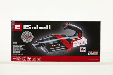 Акумуляторний ручний пилосос Einhell TE-HV 18/06 Li-Solo Power X-Change (18 В, потужність всмоктування 72 мбар, з щілинною насадкою, насадка для м'яких меблів, насадка для підлоги, контейнер для пилу 0,6 л, без акумулятора) нова модель без акумулятора та 