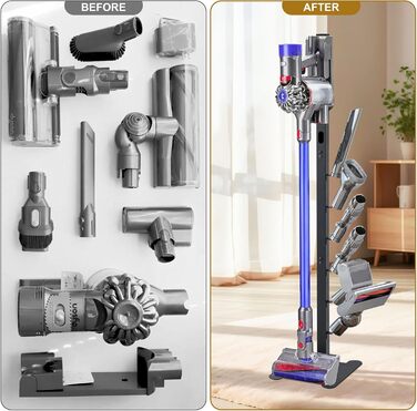 Підставка для пилососа OUTBROS для Dyson V15-V6, стійка металева скоба, аксесуари, чорний