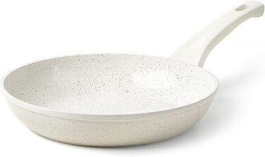 Набір сковорідок Innerwell 3 шт. (20, 24, 28 см) з керамічним покриттям, індукційні, для професійного використання, сумісні з духовкою, без PFOA, придатні для миття в посудомийній машині (білі)