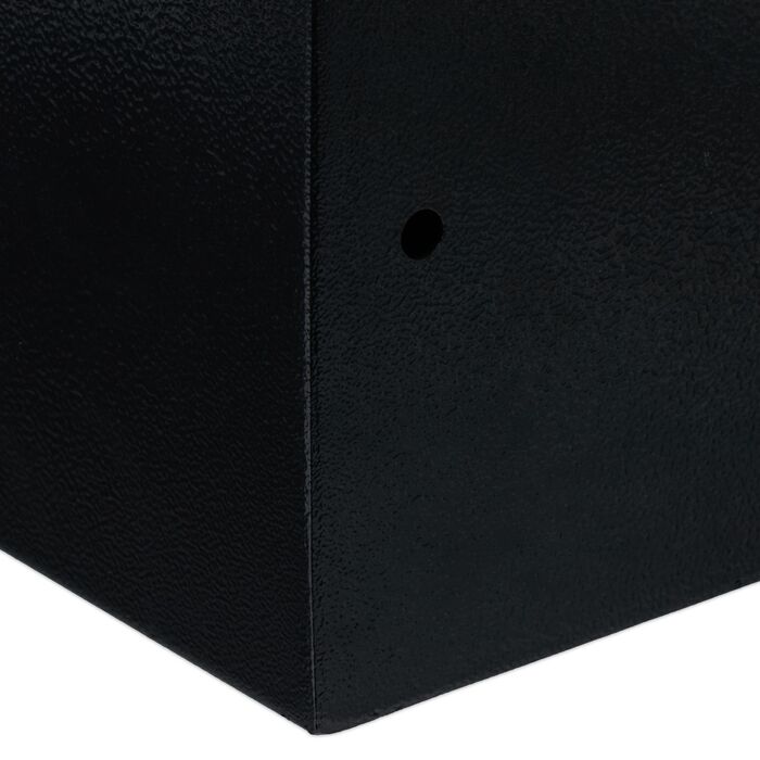 Relaxdays Чорний настінний сейф на ключ