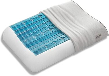 Ортопедична подушка Technogel® Anatomic для шиї – сертифікована, без шкідливих речовин, з підтримкою шиї (HWS) – ідеально для тих, хто спить на спині та боці. Розмір: 66x42x11 см, з чохлом