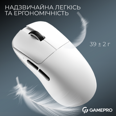 Бездротова ігрова миша GamePro Asgard Odin 8K Wireless/2.4GHz/Bluetooth PixArt PAW3950