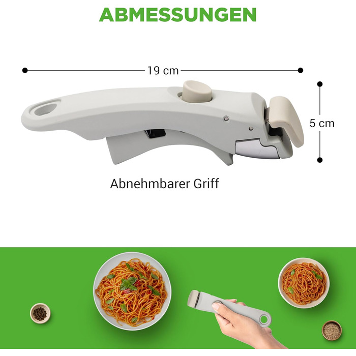 Набір посуду NutriChef 18 предметів з кераміки з знімними ручками. Індукційне дно, антипригарне покриття, компактний, можна ставити один на інший, безпечний у духовці. Підходить для всіх типів плит (зелений, знімні ручки)