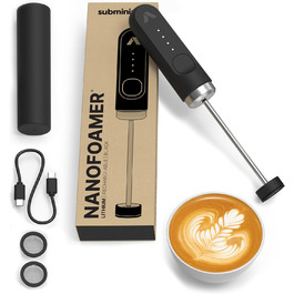 Мікропінний молочний піноутворювач Subminimal NanoFoamer Lithium - для капучино, лате, гарячого шоколаду