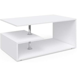 Журнальний столик Vicco Guillermo, білий, 91 x 41 см