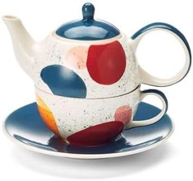 Чай для одного набору Lynnea - з кераміки, 4 шт. Глечик 0,4 л, чашка 0,2 л, 1