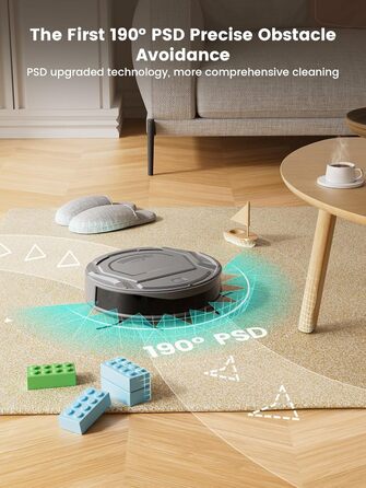 Робот-пилосос LEFANT 2200 Pa з керуванням через додаток, тихий, для тварин та твердих поверхонь (M210P-1)