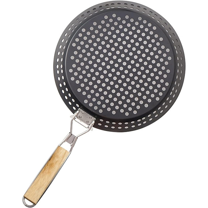 Чавунна сковорода-гриль-12-дюймова сковорода-гриль з антипригарним покриттям Сковорода-вок для гриля Сковорода-вок для барбекю Сковорода-гриль для плити зі знімною кришкою