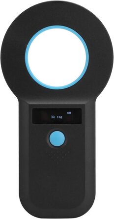 Сканер чіпів домашніх тварин, ручний RFID-зчитувач, перезаряджається, підтримує EMID, FDX-B (ISO1784/85) (чорний)