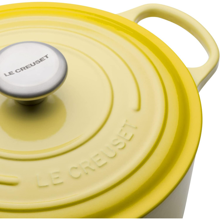 Le Creuset Signature Чавунна сковорода з кришкою, 24 см, 4.2 л, Citrus