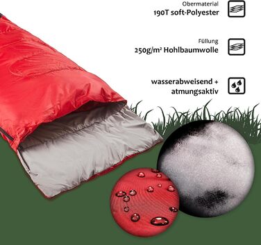 Спальний мішок anaterra - для, всі сезони, кемпінгу, з компресійним мішком, легкий, невеликий розмір рюкзака, зовнішній, водонепроникний - зимовий спальний мішок, літній спальний мішок, кемпінговий спальний мішок (модель 8)