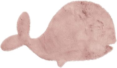 ФРААІ Дитячий килимок Home & Living - Huggy Whale Pink - 70x120см - - Монохромний, Тваринний - Сучасний - Дитяча кімната, Дитяча кімната - Хлопчики - Дівчатка - Ковролін 70 х 120 см Рожевий