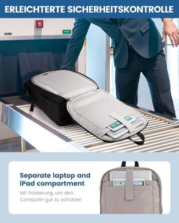 LOVEVOOK Рюкзак Rolltop, чорний, 17.3 дюйми, водонепроникний, для подорожей, школи, університету, велосипеда