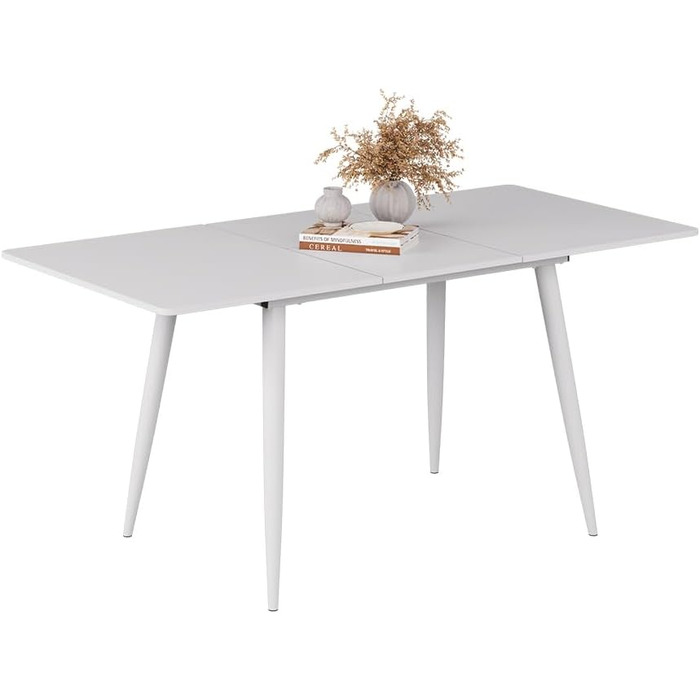 Розкладний стіл Vicco Esstisch Beaver, 80x70 см, білий (120-160x75x80 см)