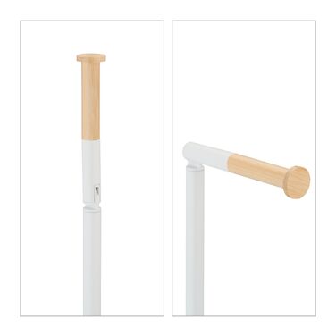 Набір для туалету Relaxdays Бамбук та Нержавіюча сталь