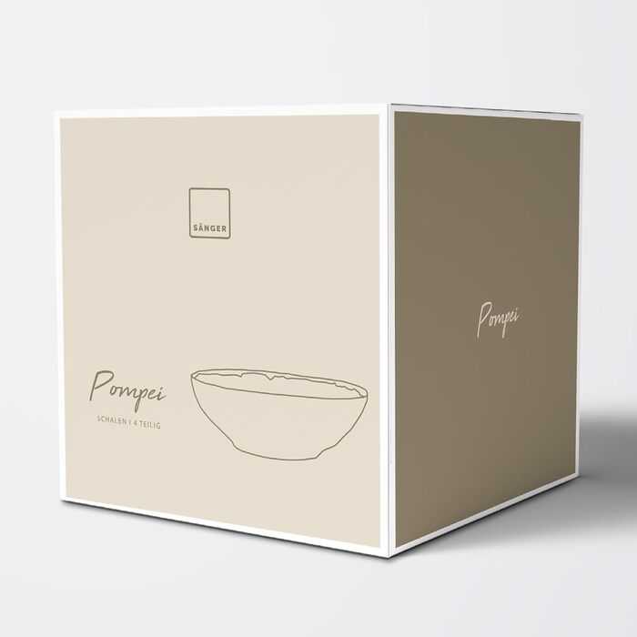 Обідній набір порцелянових керамічних тарілок Singer Pompei Набір посуду з 12 предметів для 4 осіб Набір вінтажних дизайнерських тарілок. (Набір мисок 4 шт.)