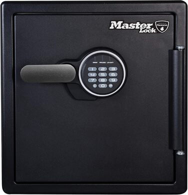 Master Lock Сейф вогнестійкий та водонепроникний з кодовим замком, потрійний захист (пожежа, вода, перевезення), електронний код, 33.6L, 45.3 x 41.5 x 49.1 см
