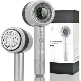 LEBENLANG Преміум Фурмінатор Електричний з LED дисплеєм та ліхтариком - 4000mAh, 5 режимів, 3,5 години роботи, видалення ворсу з одягу