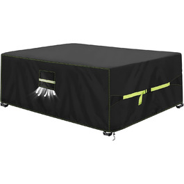 Накладна захисна для садово-патіо меблів, 420D Оксфорд, водонепроникна, UV-стійка, з вентиляційними отворами (160x100x74 см)