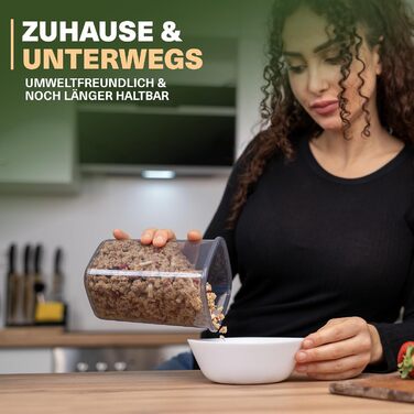 Набір контейнерів для зберігання продуктів 24 шт. з кришкою, BPA-Free, сірі