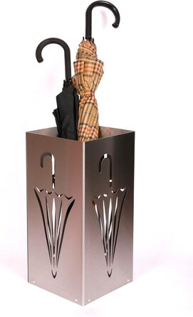 Підставка для парасольки Дизайн Парасолька закрита, 23 х 23 см, матова нержавіюча сталь, Бренд Szagato, Зроблено в Німеччині (підставка для парасольки, тримач для парасольки, тримач для парасольки матовий) A08 Дизайн Парасолька закрита