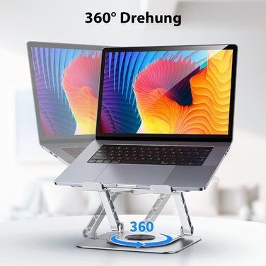 Підставка для ноутбука CreaDream: регульована, 360° обертання, для 10-17