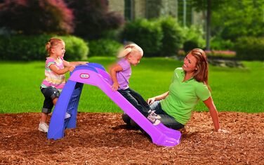 Little Tikes Перша гірка - ігровий набір для дому та саду. Дитячий ігровий набір, безпечний та міцний. Підходить для дітей від 18 місяців (рожевий/фіолетовий)