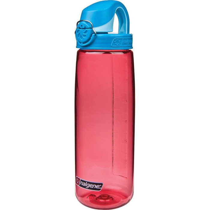 Питна і пластикова пляшка Nalgene Everyday OTF (0,7 л, Червона / кришка синьо-блакитна)