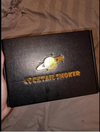 Набір для копчення коктейлів та віскі, з 4 дерев'яними стружками, подарунок на День батька, для Old Fashioned, коктейлів, віскі, бурбону, кави, м'яса, горіхів Saturn - горіх